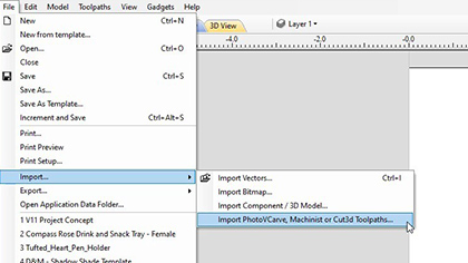Import danych 2D (DXF, DWG, EPS, AI, SKP, SVG itd