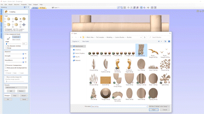 Interaktywne rzeźbienie i mieszanie
