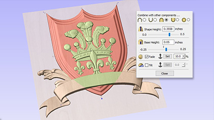 Manipulacja komponentami w widoku 3D