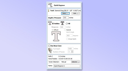 Quick Engrave dla narzędzi diamentowych do przeciągania
