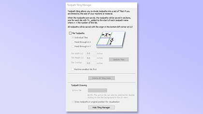 Kafelkowanie ścieżki narzędzia - Podział ścieżek narzędzia w celu dopasowania do limitów materiału lub maszyny