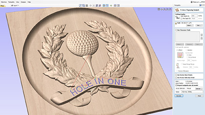 Projekcja ścieżki narzędzia na model 3D